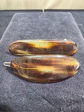 Vtg: Bundle of (2) Hair Clips Both Made in France ••Untested